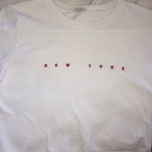 NWOT rare brandy melville embroidered tee